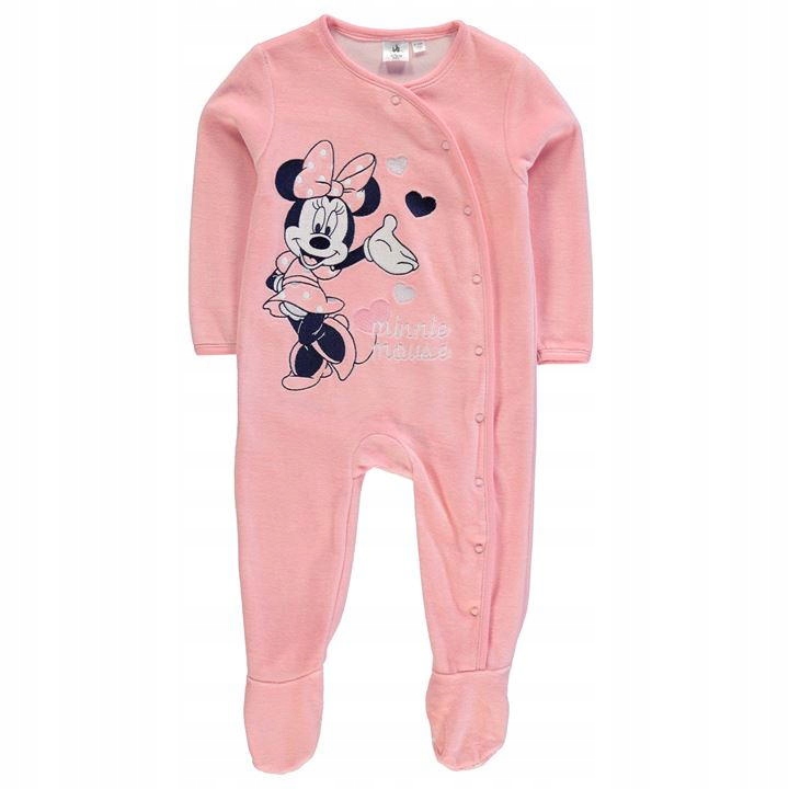 DISNEY BABY ŚPIOSZKI MYSZKA MINNIE RÓŻ 6-9 68/74