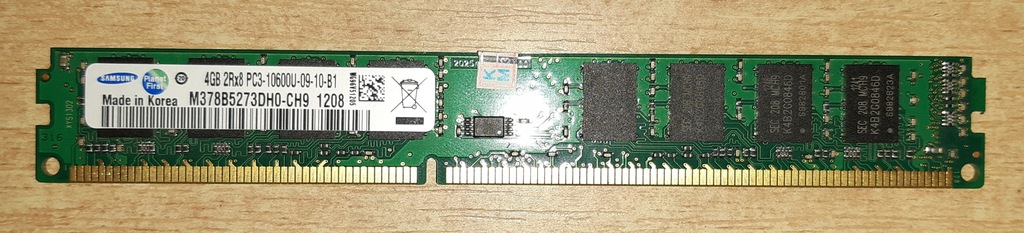 PAMIĘĆ RAM SAMSUNG 1x4GB DDR3 1333MHZ