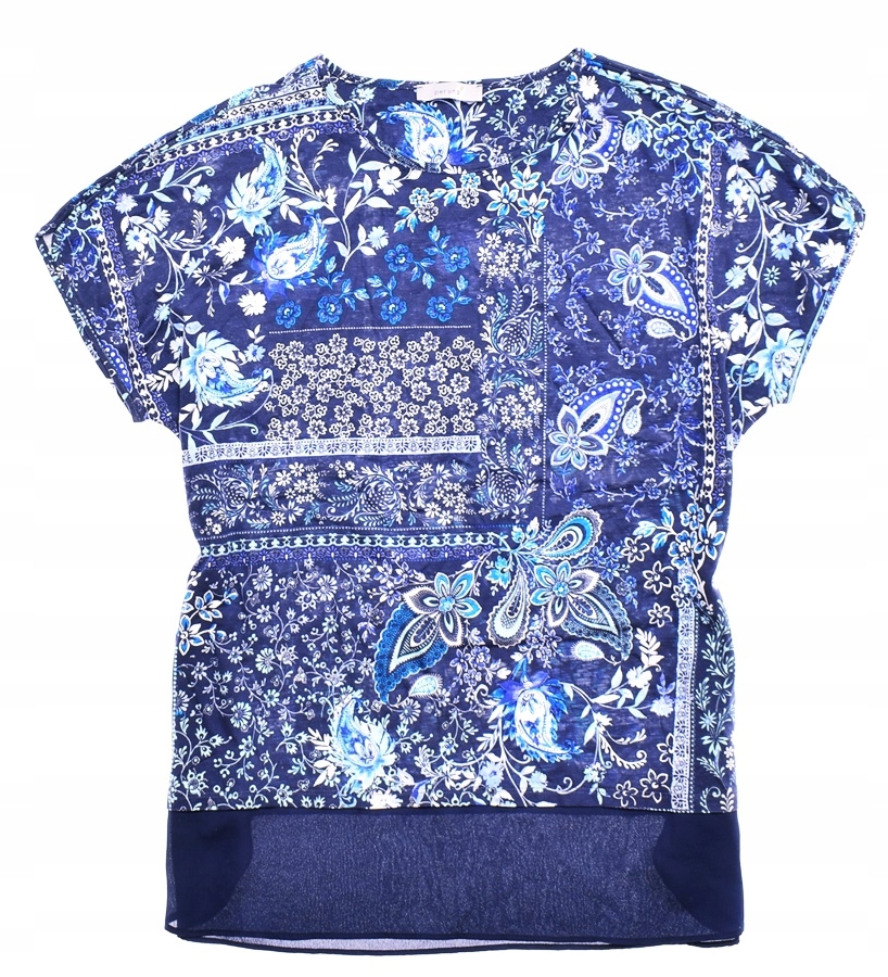 4365-42 MARKS&SPENCER.. m#k BLUZKA KWIATY r.44