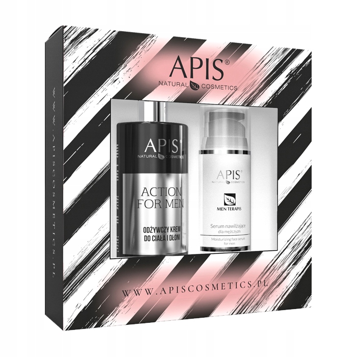 APIS MEN Zestaw serum 100ml + odżywczy krem 300ml