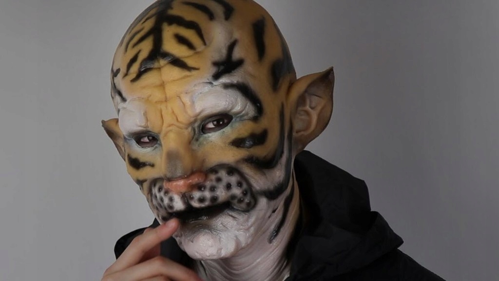 Silikonowa maska tygrys Tiger
