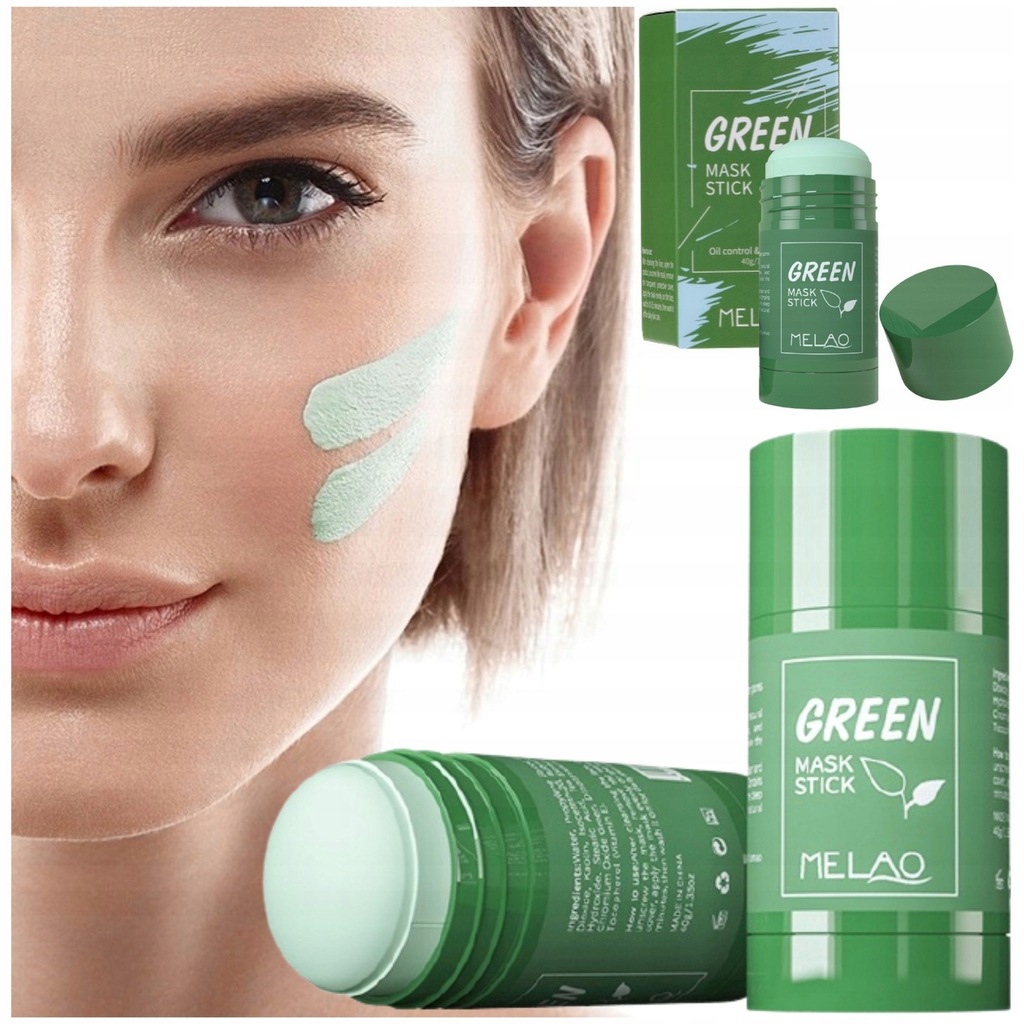 OCZYSZCZAJĄCA MASECZKA MASK GREEN TEA STICK MELAO 10894738982 oficjalne archiwum Allegro