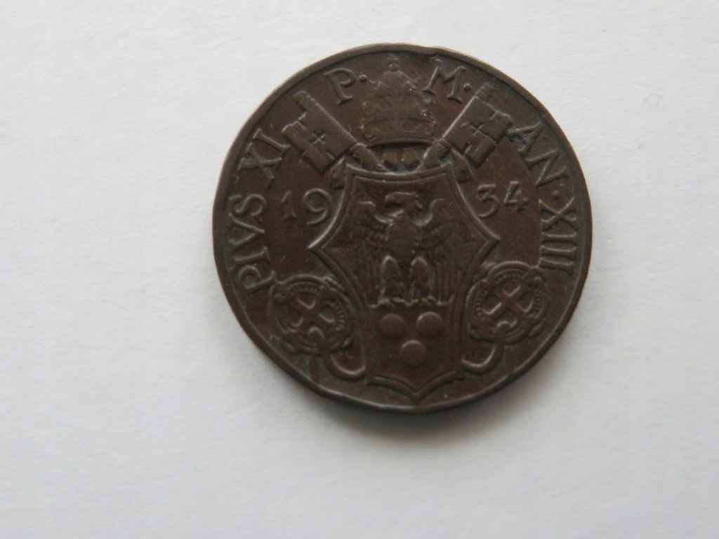 Watykan - 10 centów 1934