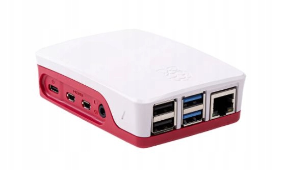 Obudowa Raspberry Pi 4, czerwono-biała, RPI4 CASE RED/WHITE