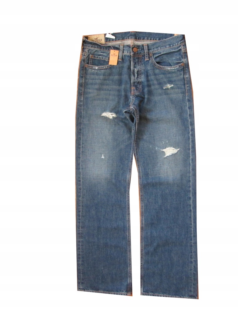 NOWE SPODNIE JEANSY HOLLIESTER - HEROMSA 31/32