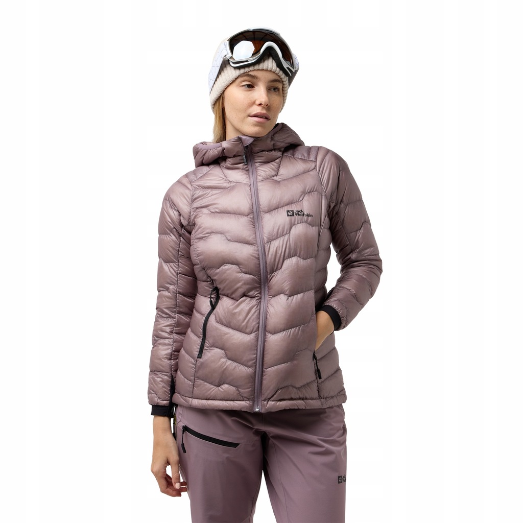Kurtka puchowa damska z kapturem Jack Wolfskin ALPSPITZE DOWN HOODY S
