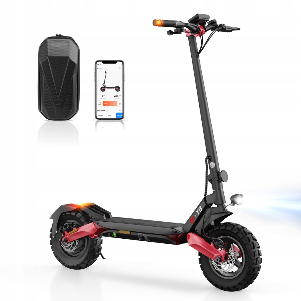 Hulajnogi elektryczne składany terenowy 1200W 15AH 20km/h 100KM APP ABE LCD