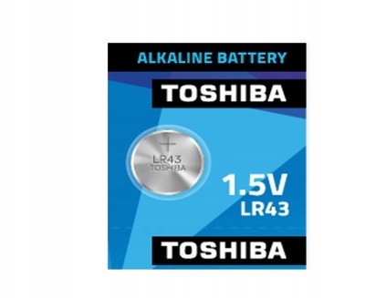 BATERIA ALKALINE LR43 1.5V V12GA AG12 TOSHIBA 1szt