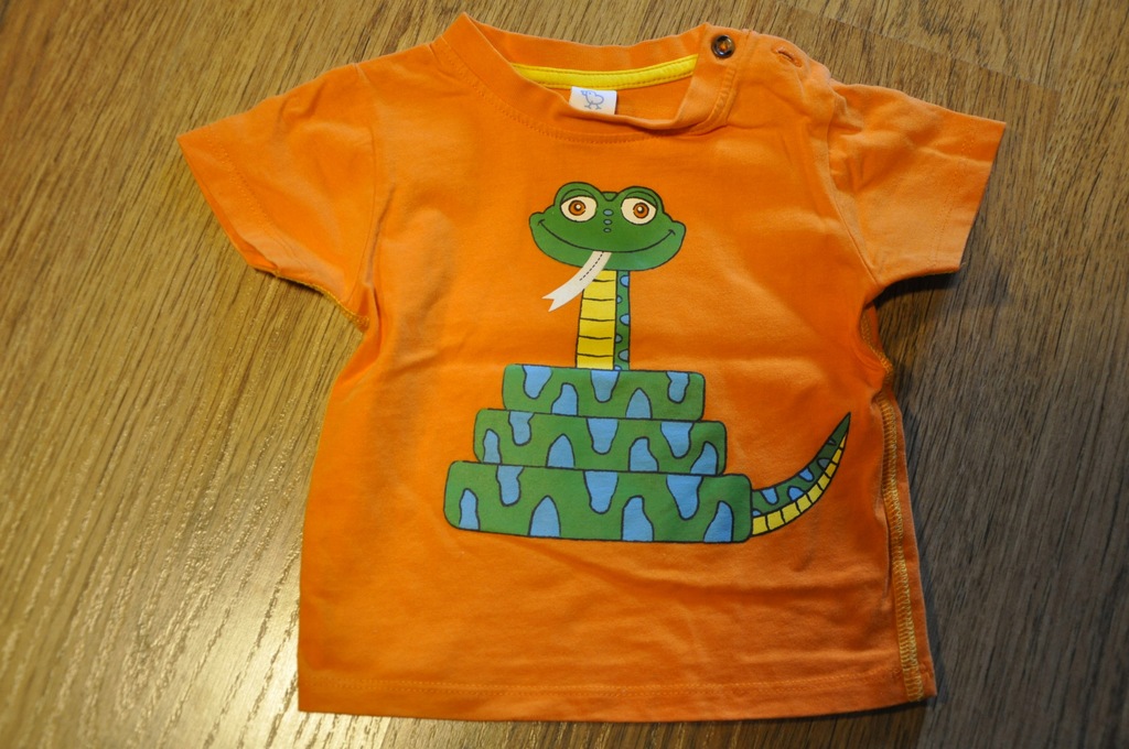 T-shirt z aplikacją, C&A roz. 74 (6-9 m-cy)