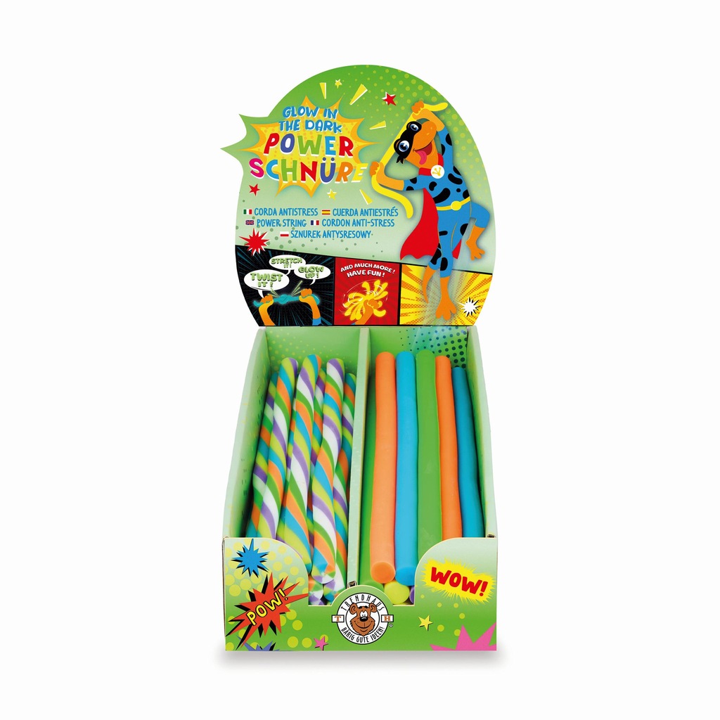 SZNUREK ELASTYCZNY ŚWIECĄCY W CIEMNOŚCI 1SZT.MIX