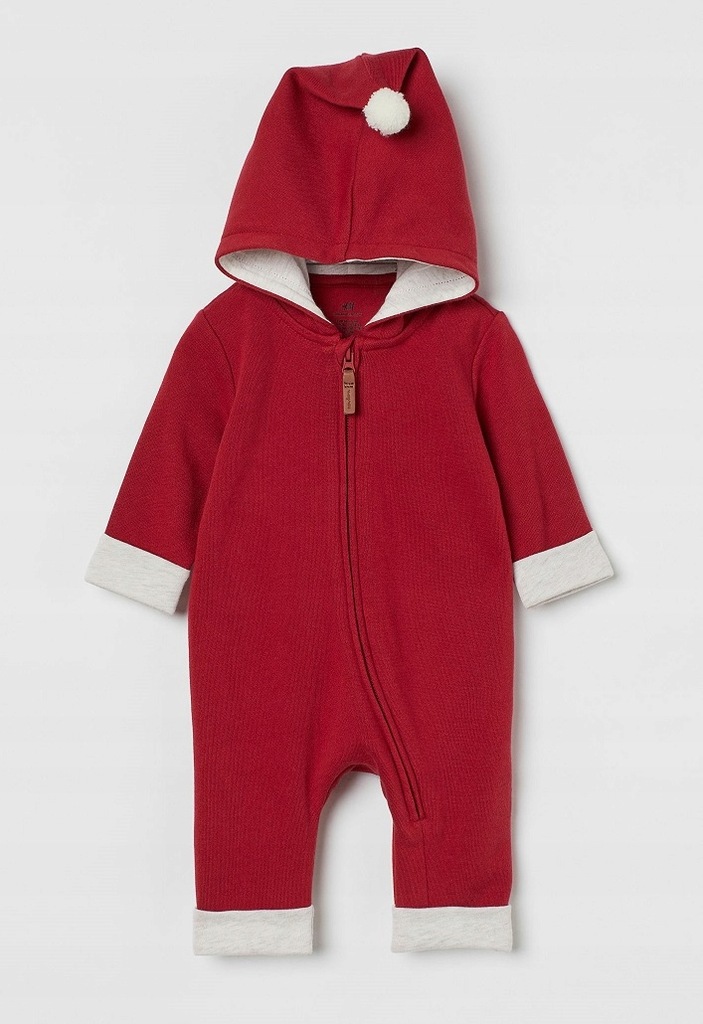 H&M czerwony pajacyk niemowlęcy 68, 4-6m