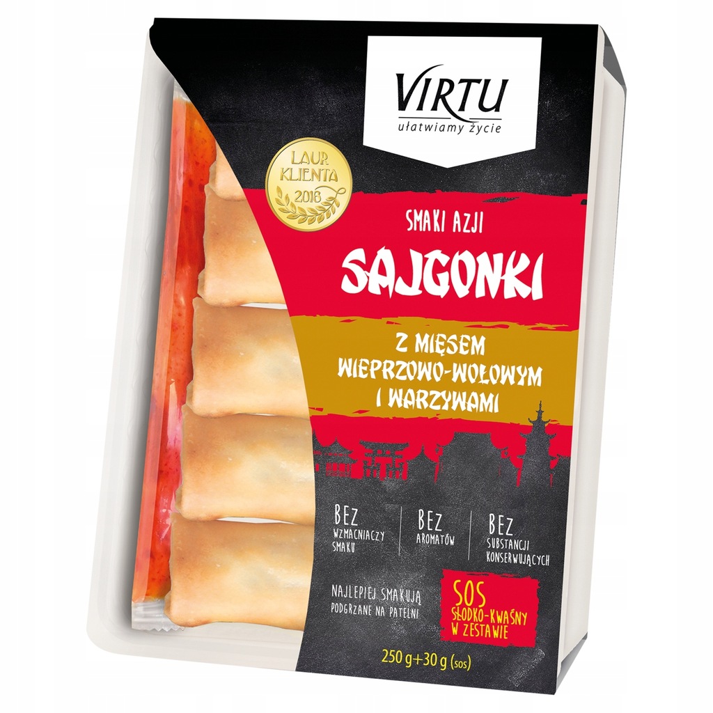 Sajgonki z mięsem warzywami 250g+ sos 30 g