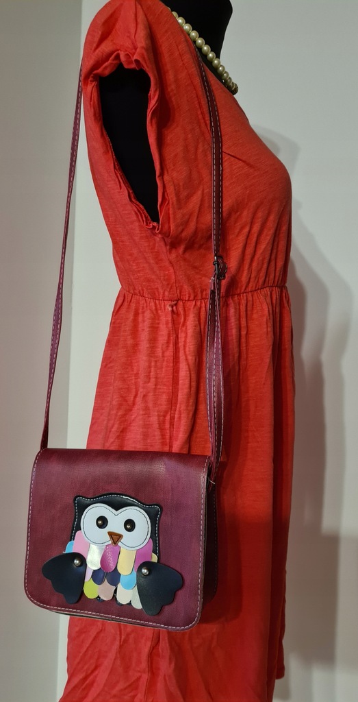H&M torebka listonoszka damska dziewczęca sowa