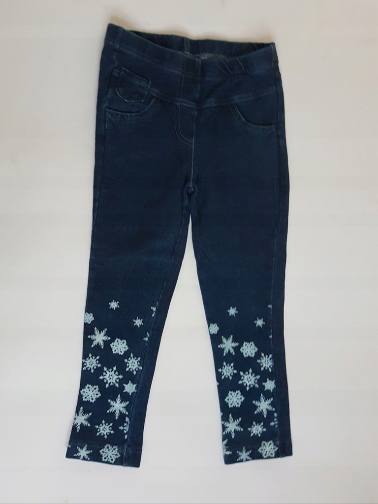 DISNEY - denim leginsy w gwiazdki na 3 - 4 l NOWE