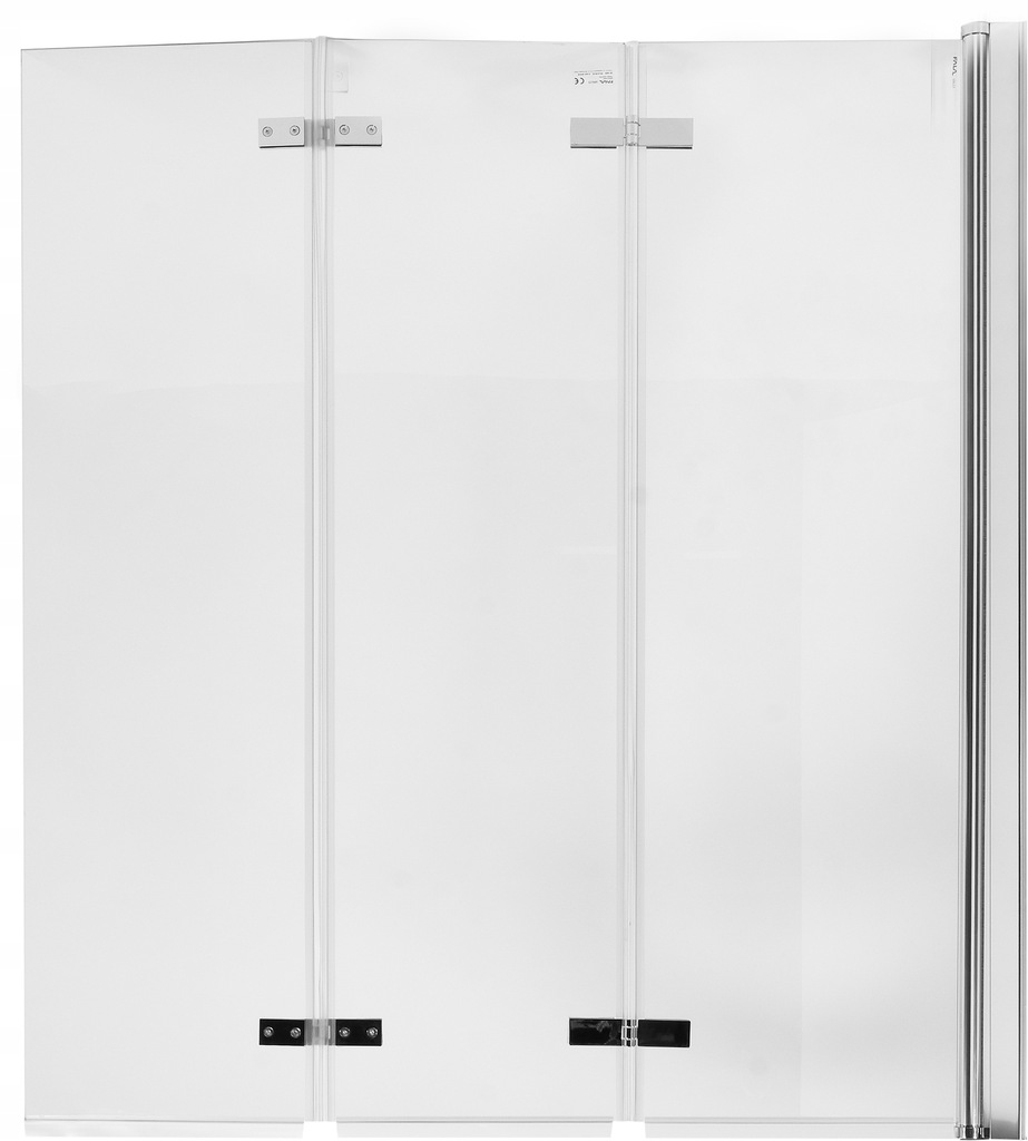 Parawan nawannowy trzyczęściowy Fala 120 x 140 cm transparentny