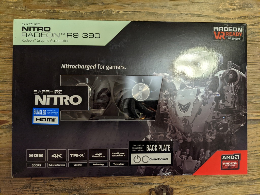 Купить Sapphire R9 390 Nitro OC 8 ГБ GDDR5 с коробкой: отзывы, фото, характеристики в интерне-магазине Aredi.ru