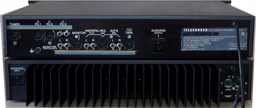 TELEFUNKEN STP1+STM1 wzmacniacz dzielony pre+power - 11266147975