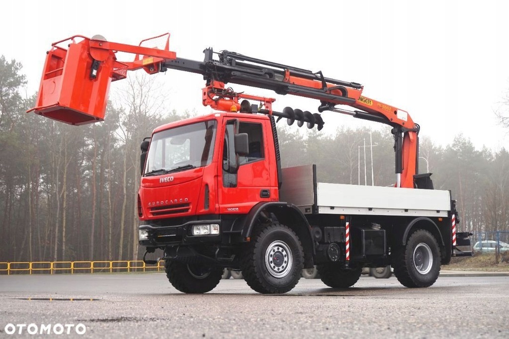 Iveco 140E18 4x4 PALFINGER PK 16502 z KOSZEM i WIE