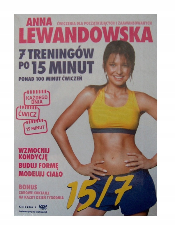 ANNA LEWANDOWSKA - 7 treningów po 15 minut ks.+dvd