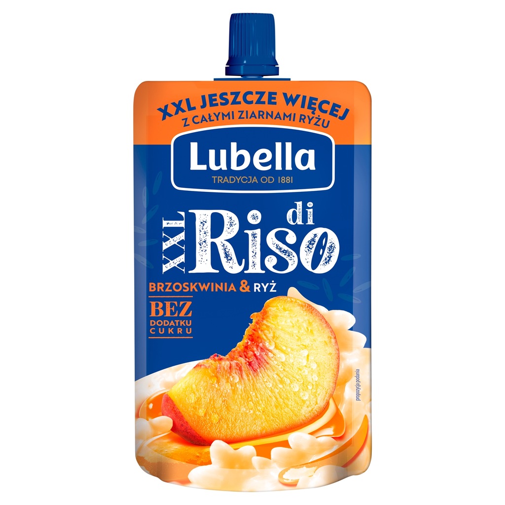 RISO LUBELLA BRZOSKWINIA I RYŻ 170 g MASPEX