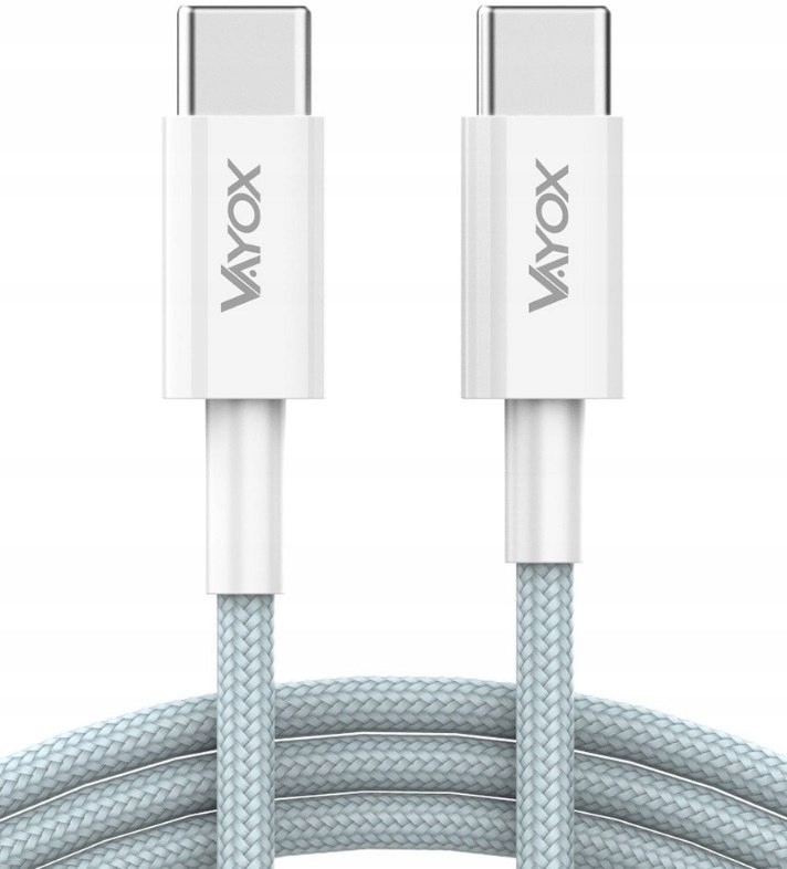 Kabel USB-C dwie końcówki USB-C 65W 3A 1m premium