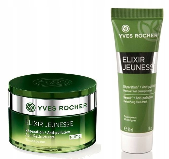 YVES ROCHER Elixir Jeunesse krem na noc + maska
