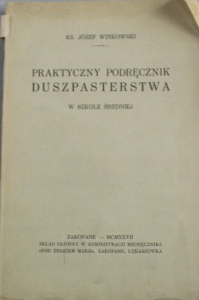 Praktyczny podrecznik duszparterstwa w szkole