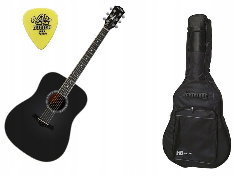 Arrow Silver D BLK Black - gitara akustyczna AKCESORIA - SET1
