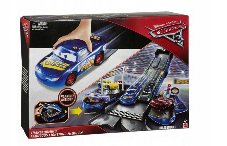 Cars 3 Rozkładane Auta FCW03/FCW06 Zygzak McQueen