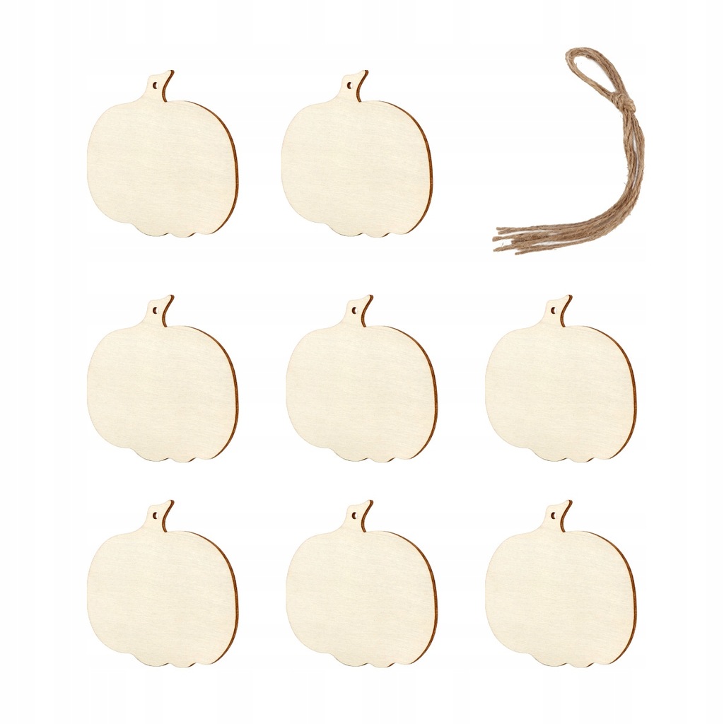 Ornament Pumpkin Wooden Slices Shape Chip