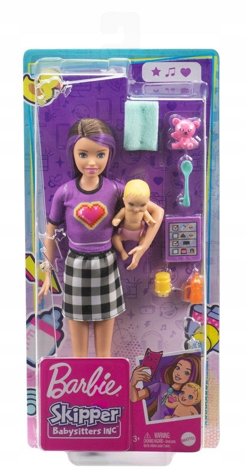 Barbie SKIPPER OPIEKUNKA DZIECKA GRP11 MATTEL