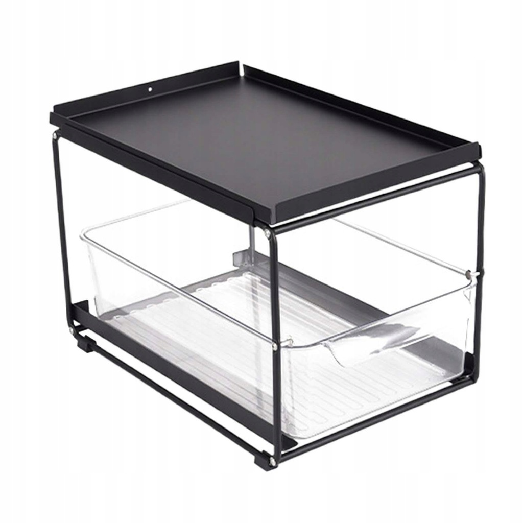Coffee Pod Holder Kitchen Single Layer Black