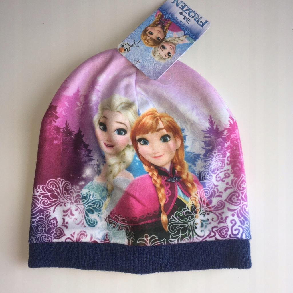 CZAPKA DZIECIĘCA FROZEN KRAINA LODU, ELSA ANNA 52