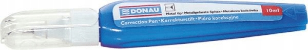 Korektor w piórze DONAU 10ml metalowa końcówka