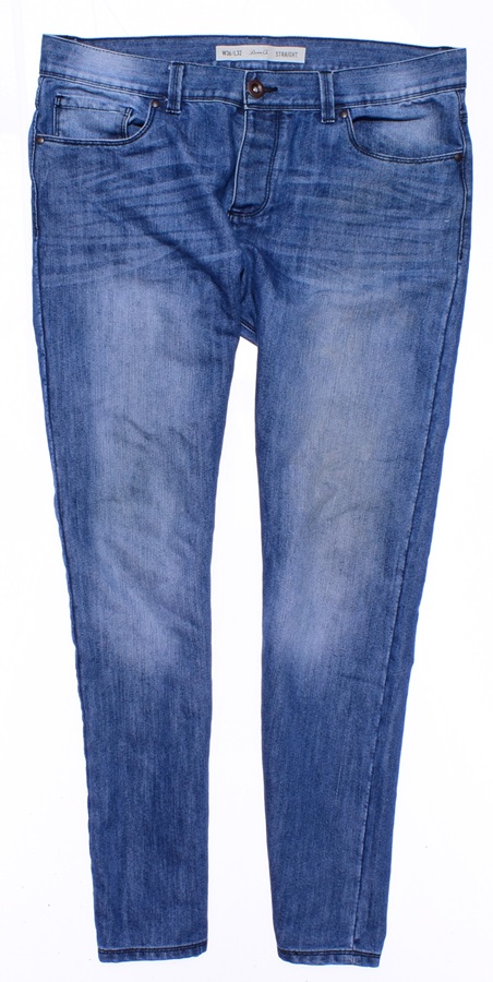 4562-61 DENIM CO STRAIGHT SPODNIE WYCIERANE r.W36