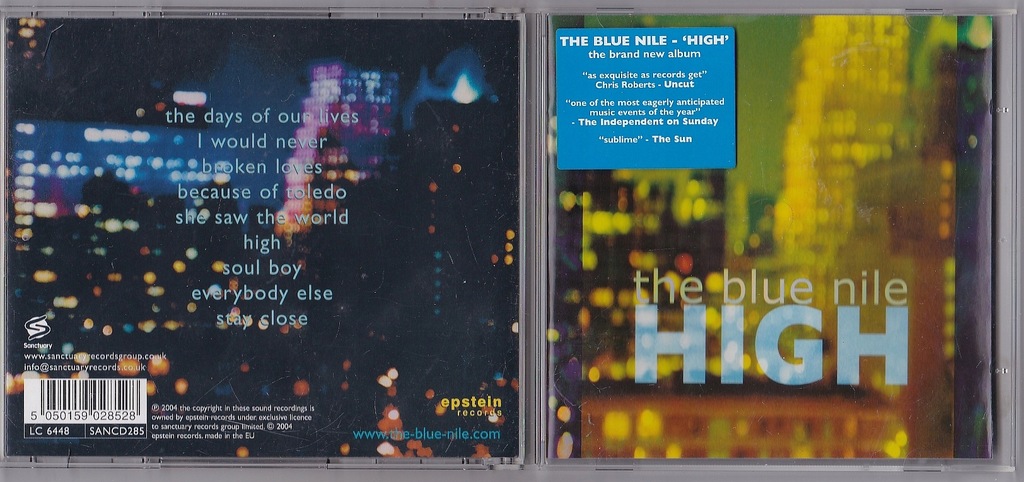 The Blue Nile High CD