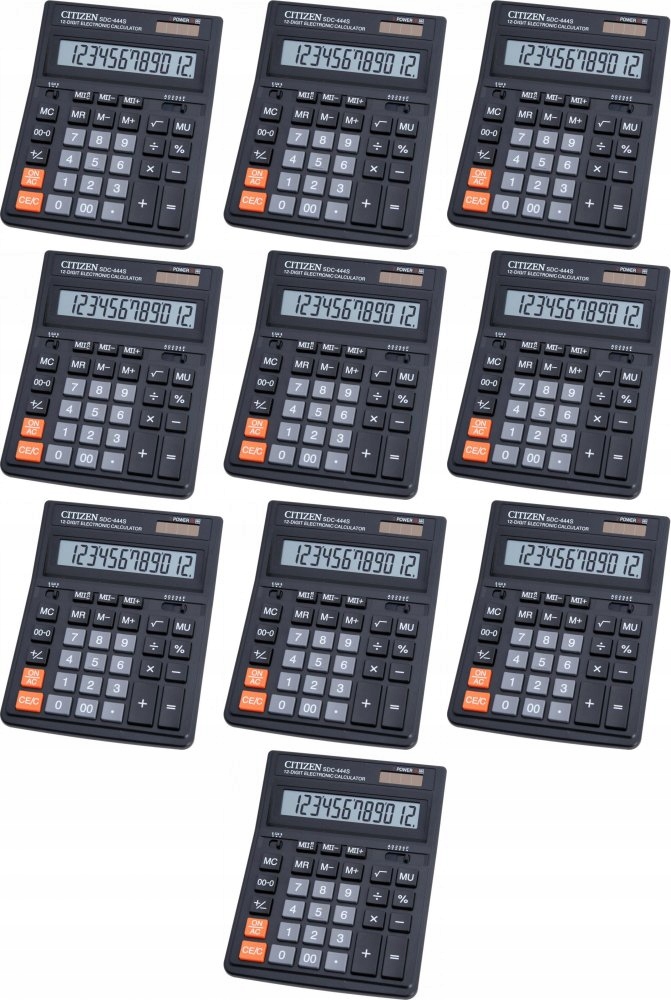 Kalkulator biurowy Citizen SDC 444S 12 cyfr x10