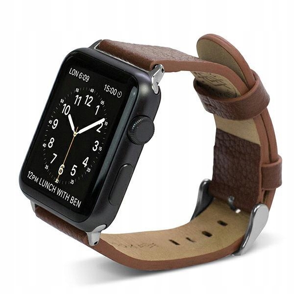 Pasek X-Doria Lux Apple Watch 42mm brązowy/brown 2