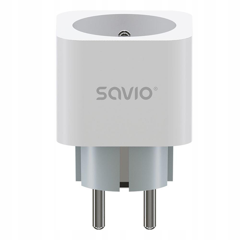 Gniazdko inteligentne Wi-Fi SAVIO AS-01, 16A, Smart z pomiarem zużycia ener