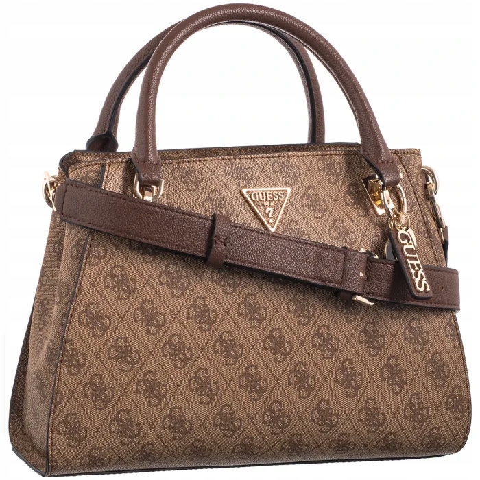 Torebka Damska Guess Noelle Luxury Satchel HWBG78 79070 Latte Logo