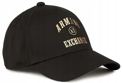 Bejsbolówka czarno-złota Emporio Armani czapka EA7