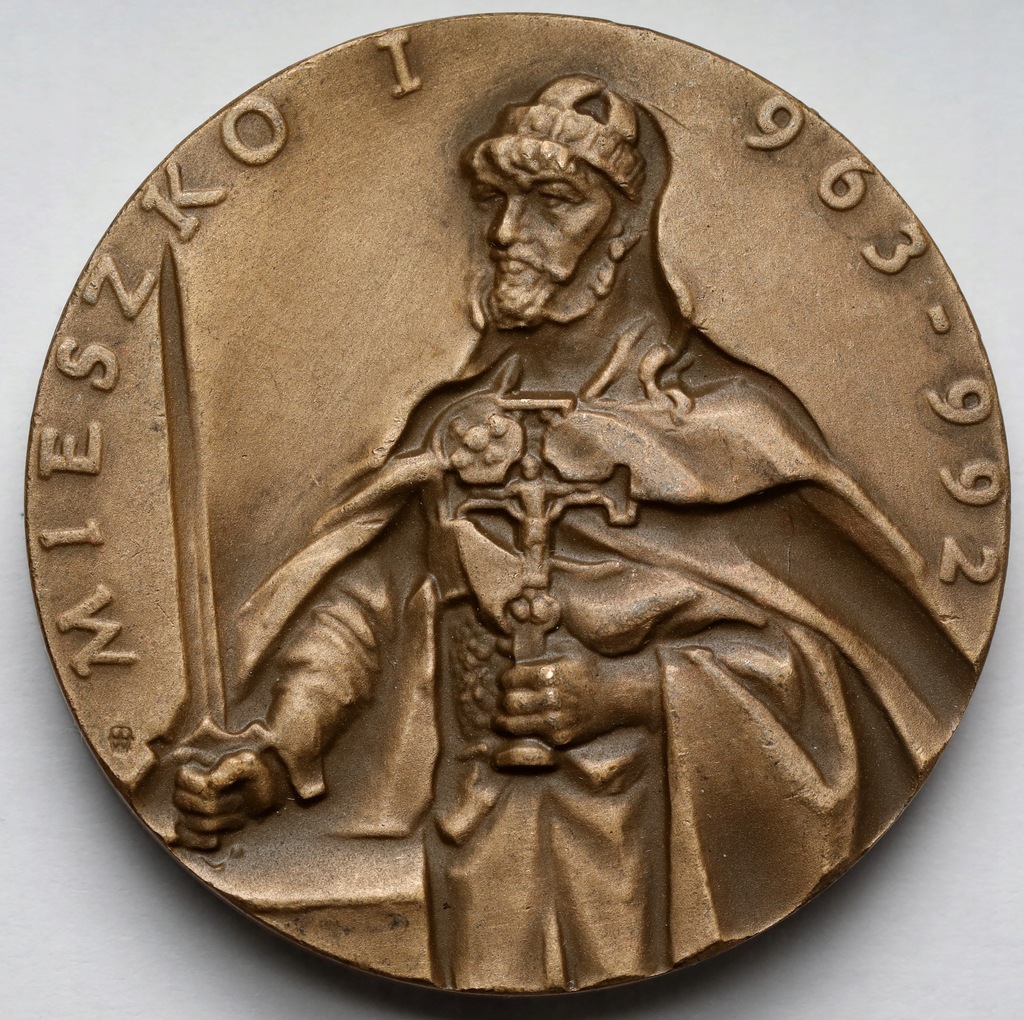 9806. Medal (40 mm), Mieszko i Dobrawa