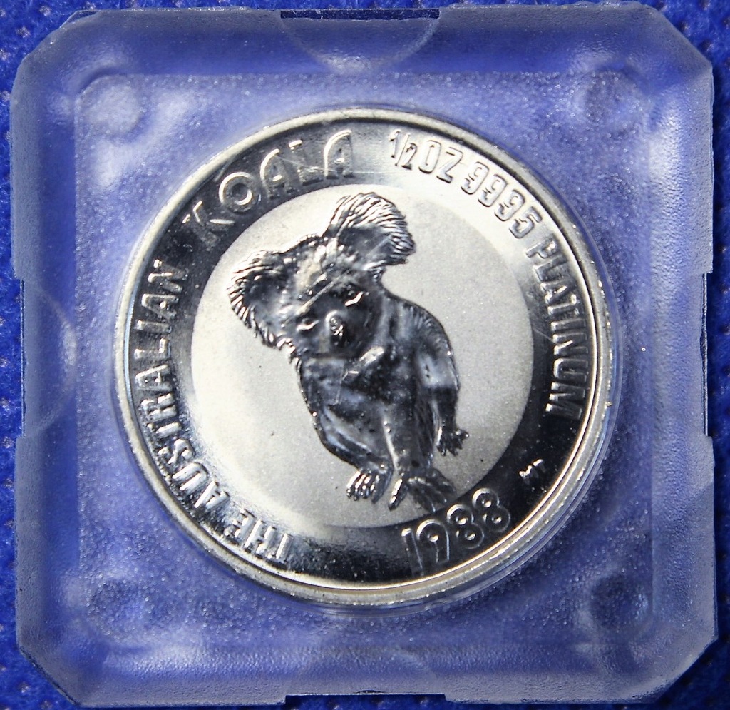 50 dolarów 1988, Koala, Platyna, 1/2 uncji