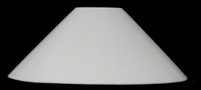 Купить Белый пластиковый абажур-конус, диаметр 25 см.: отзывы, фото и .