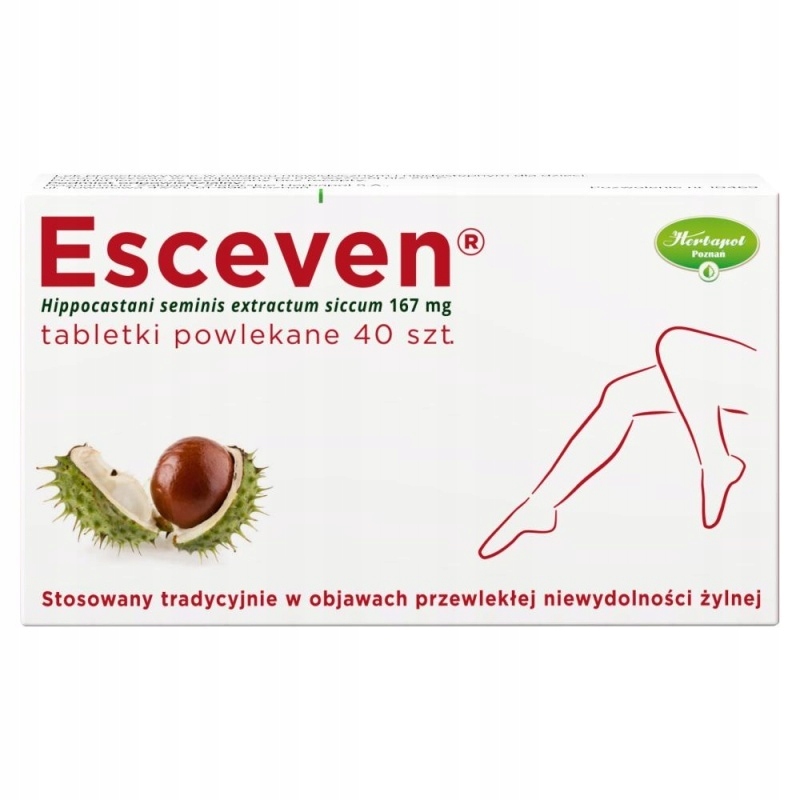 Esceven 167 mg, 40 tabletek powlekanych