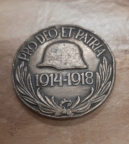 medal PRO DEO ET PATRIA 1914-1918