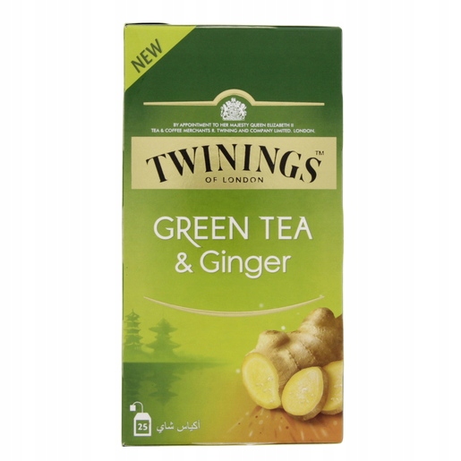 Twinings Green Tea & GINGER x25 - NOWOŚĆ!
