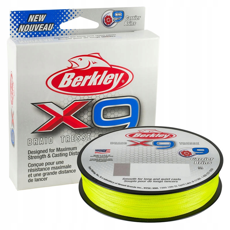 Plecionka Berkley X9 Braid Fluo Green 0.14mm 150m