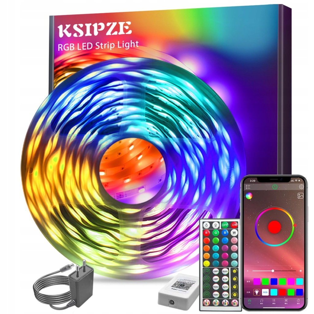 Taśma Led KSIPZE 10m RGB