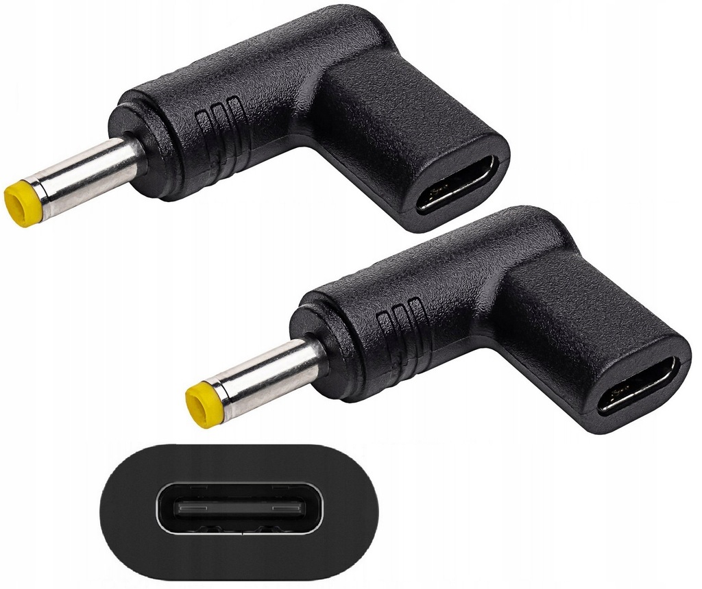 2X ADAPTER PRZEJŚCIÓWKA NA KABEL USB-C DO LENOVO IDEAPAD 100 100S 4.0x1.7MM